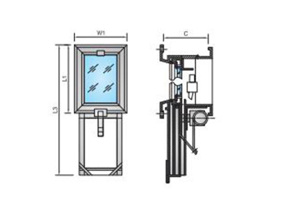 鋁質(zhì)衡力升降式船用窗 ALUMINIUM BALANCED LIFT MARINE WINDOW