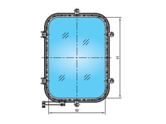 A0級防火開式矩形 A0 CLASS FIREPROOF OPEN TYPE RECTANGULAR WINDOW