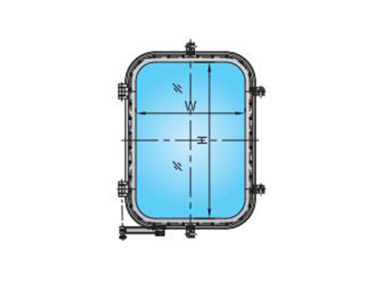 A60級防火開式矩形窗A60 CLASS FIREPROOF OPEN TYPE RECTANGULAR WINDOW