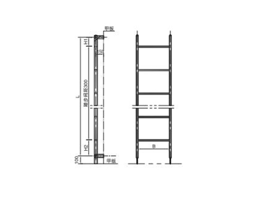 不銹鋼直梯 STAINLESS STEEL VERTICAL LADDER