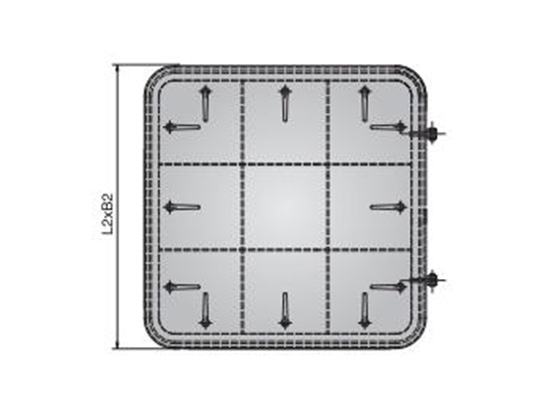 A60鋼質防火水密艙口蓋 A60 FIREPROOF WATERTIGHT HATCH COVER