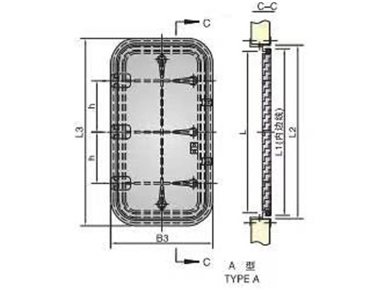 船用風雨密單扇鋁質門 MARINE WEATHERTIGHT SINGLE-LEAF ALUMINIUM DOOR